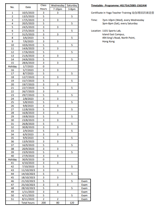 YTT9_Timetable (May 2023)
